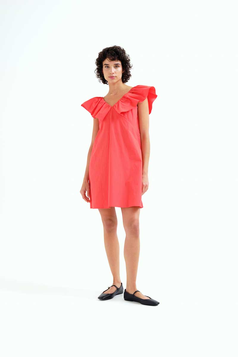 Red Off-Shoulder Mini Dress