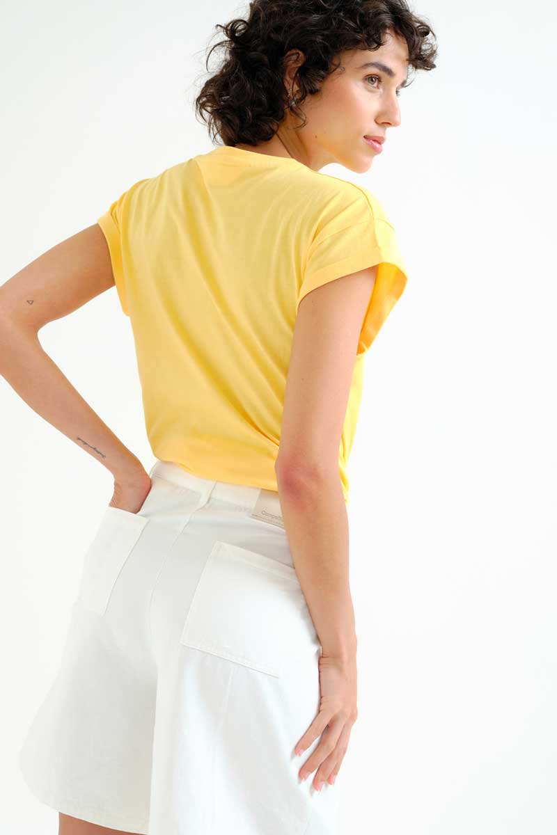 White Cotton Shorts