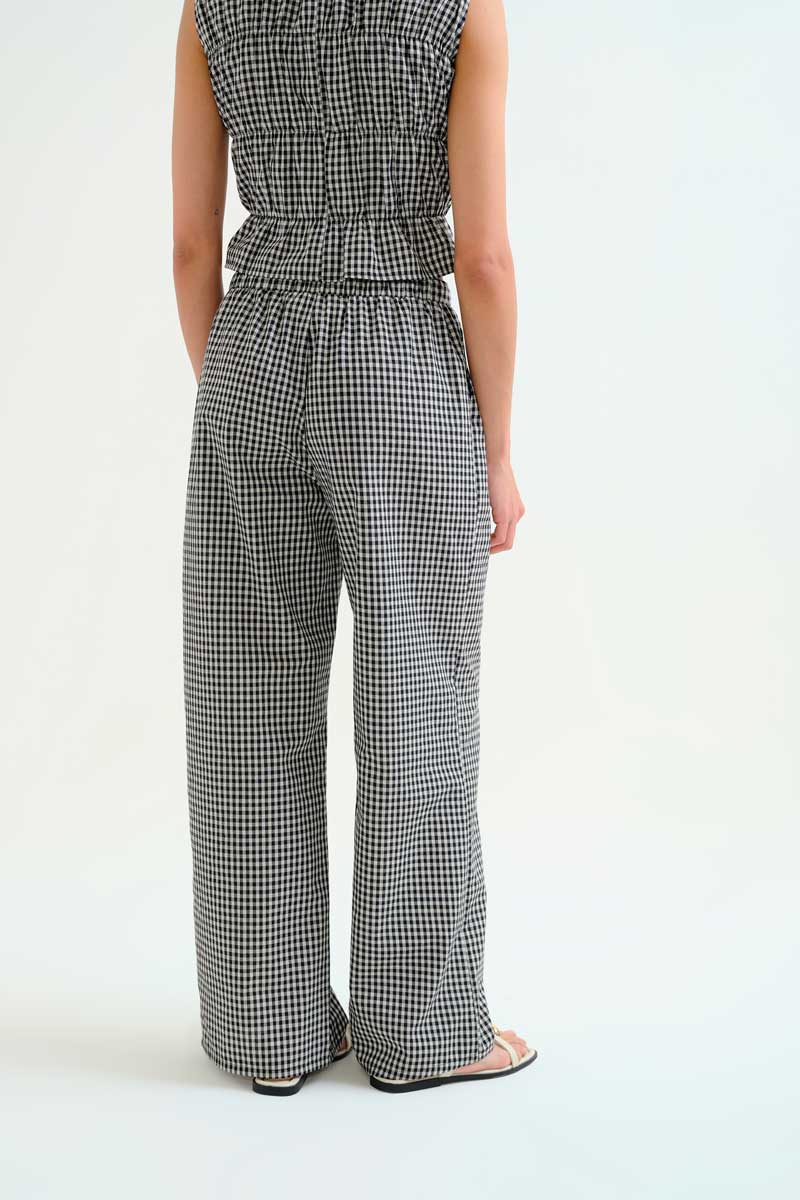Black and White Gingham Trousers