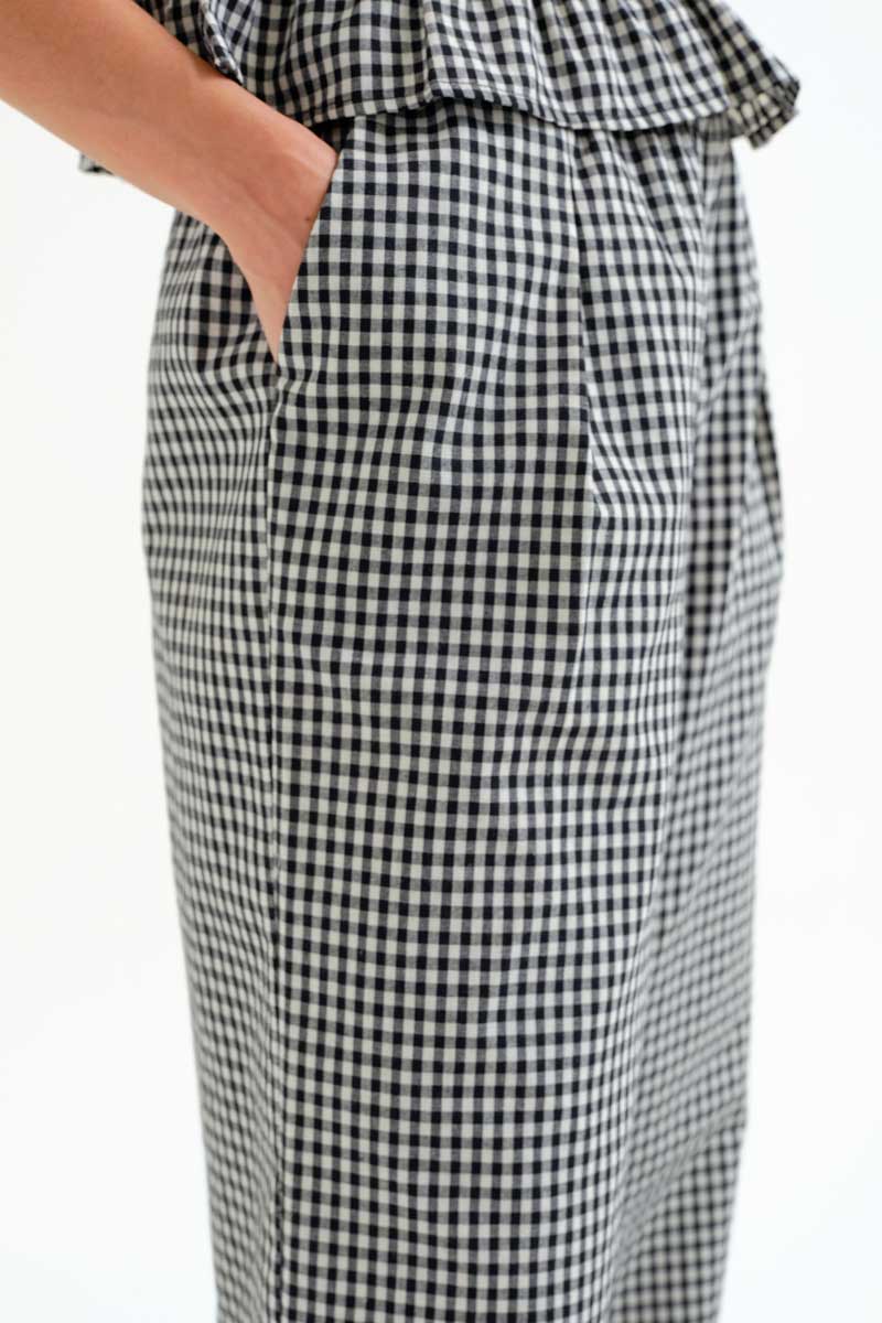 Black and White Gingham Trousers