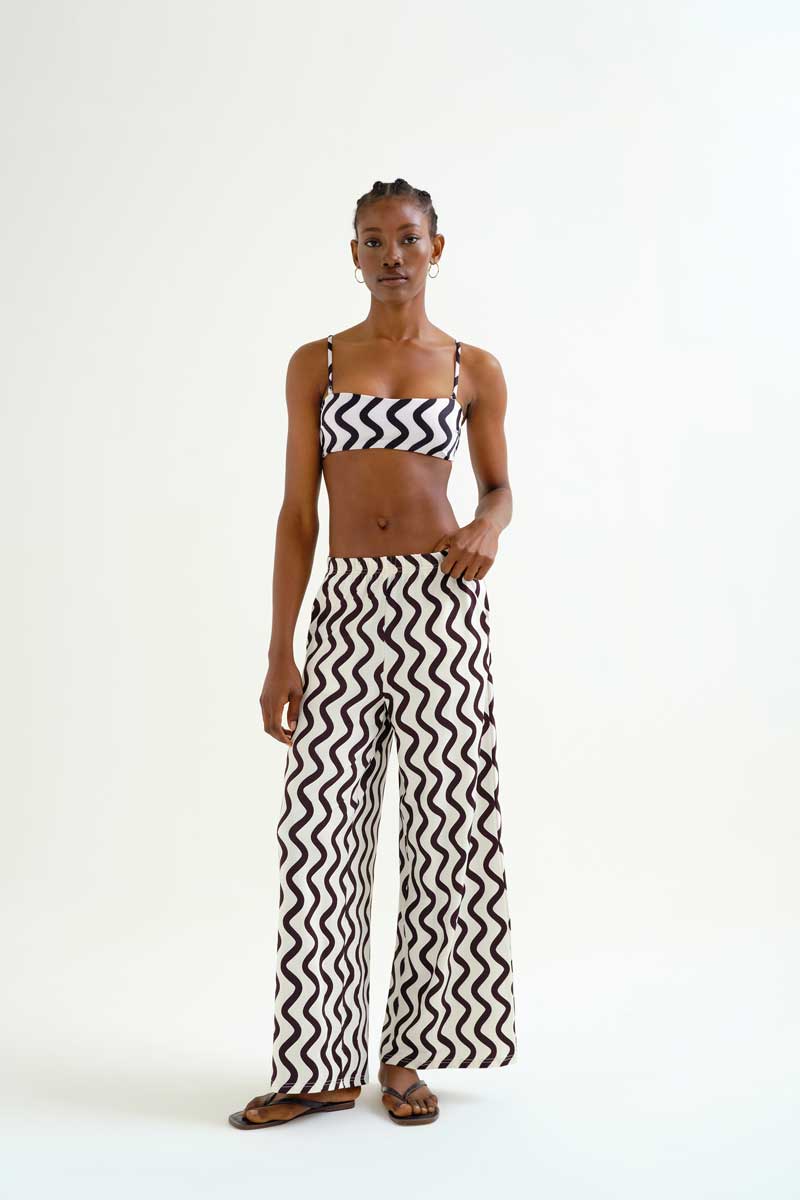Black and White Beach Trousers