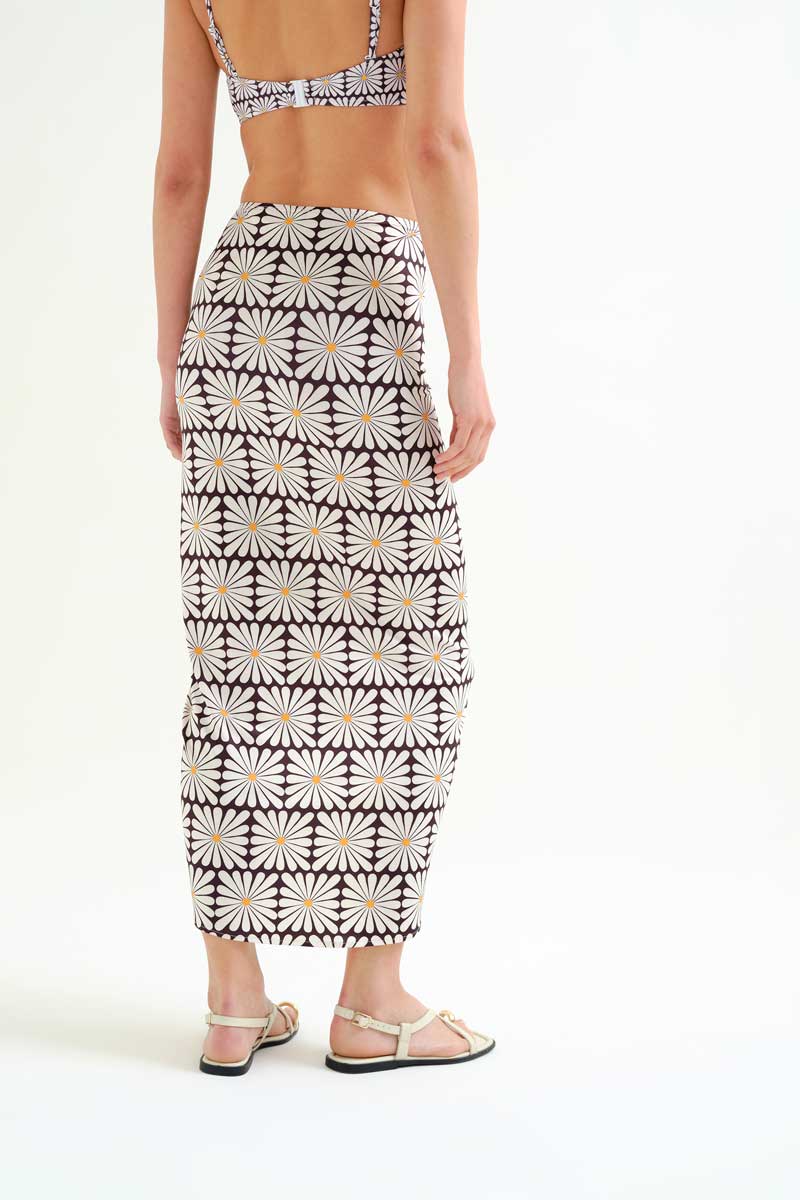 Black Flower Skirt