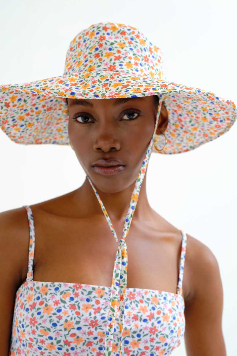 Floral Print hat