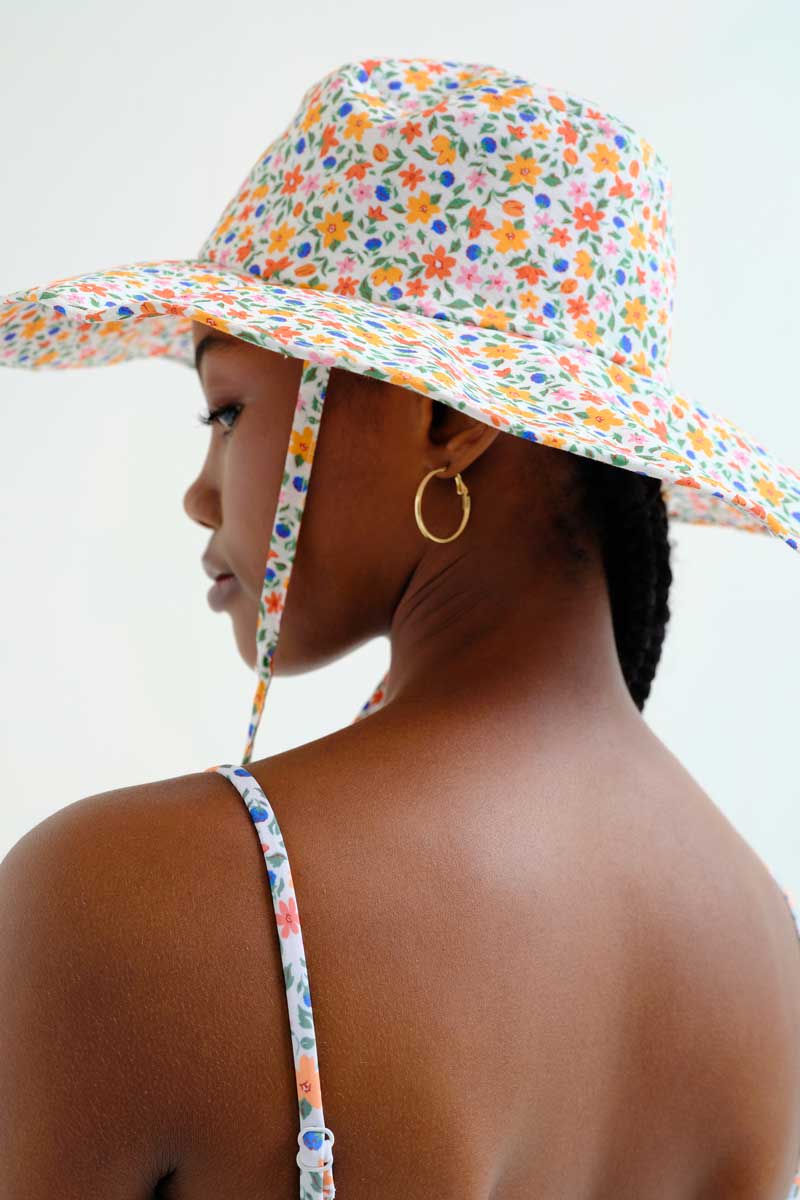 Floral Print hat