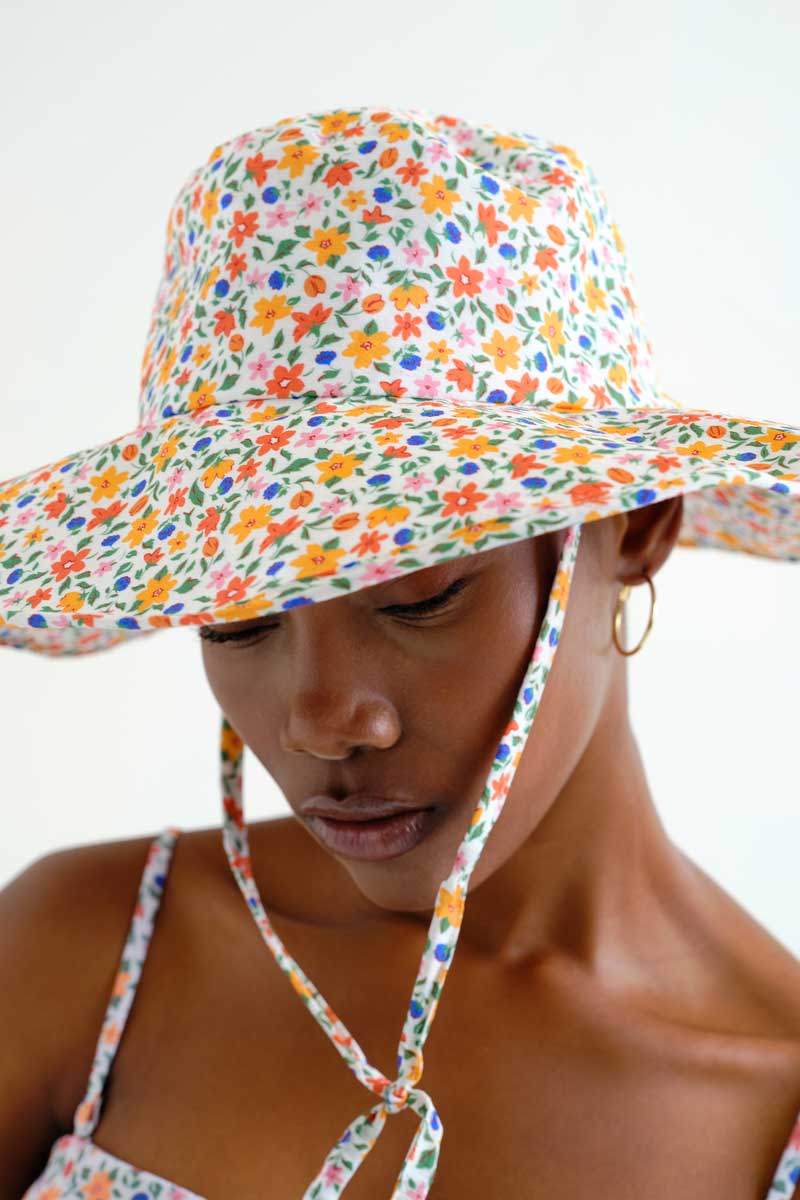 Floral Print hat