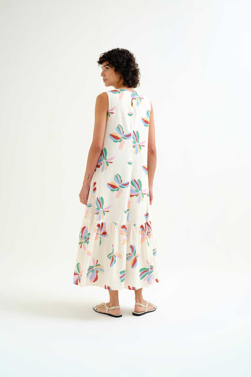 Maxi Dress with Flower Print