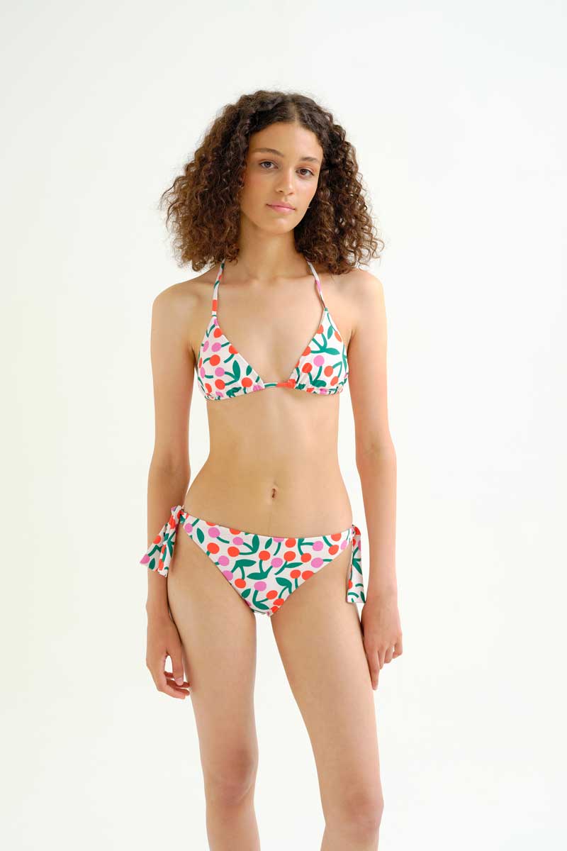 Cherry Print Bikini Top