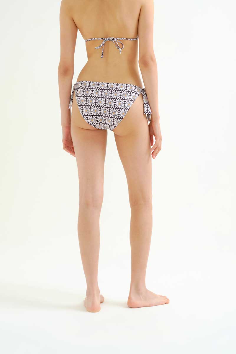 Black Flower Bikini Bottom