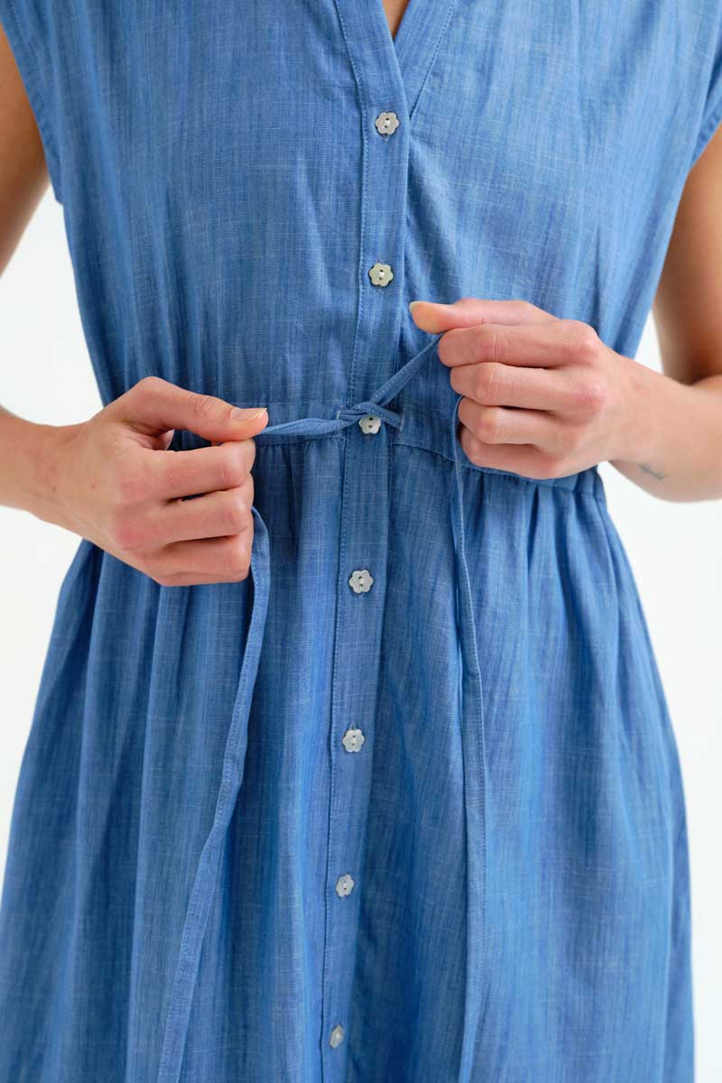 Light Blue Midi Dress