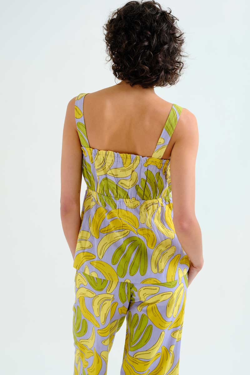 Strappy Top with Guinea Print