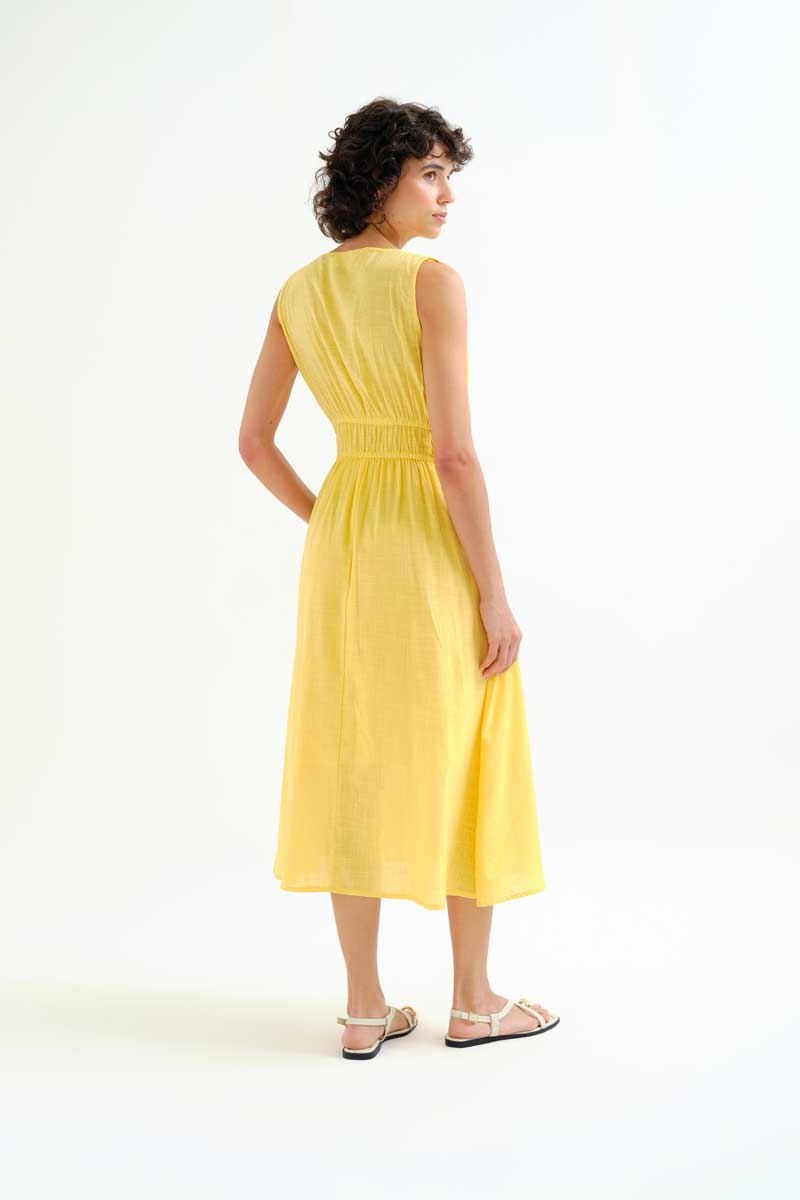Yellow Midi Dress