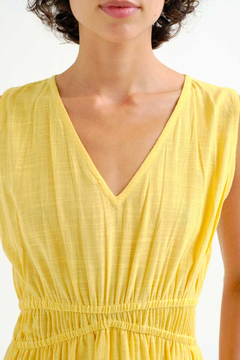 Yellow Midi Dress