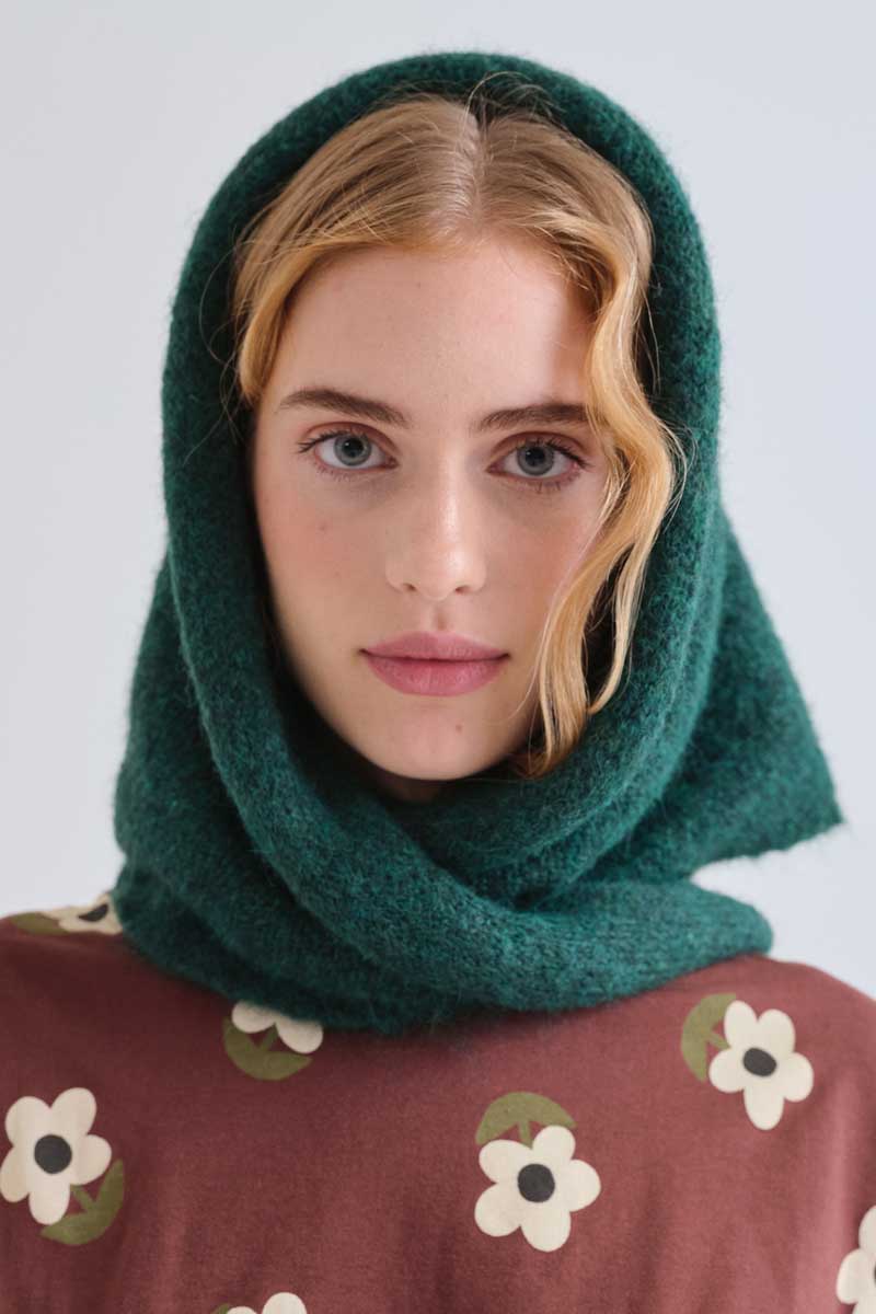 Green Knitted Scarf