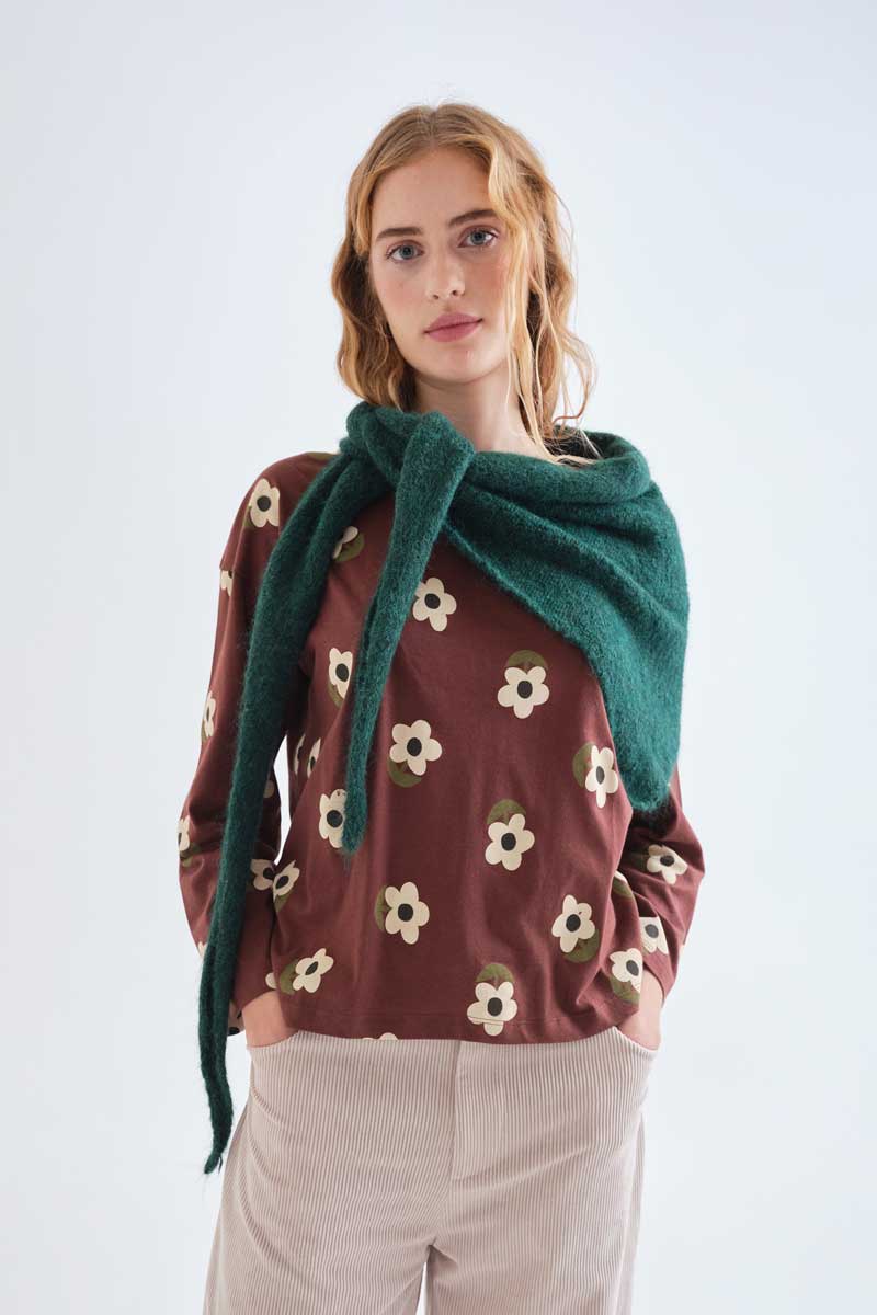 Green Knitted Scarf