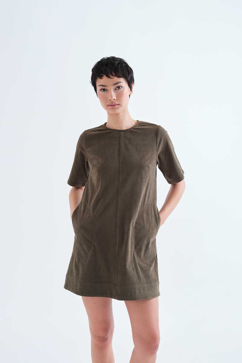 Dark Green Short Dress