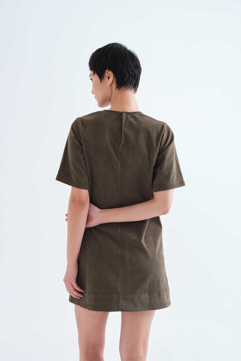 Dark Green Short Dress