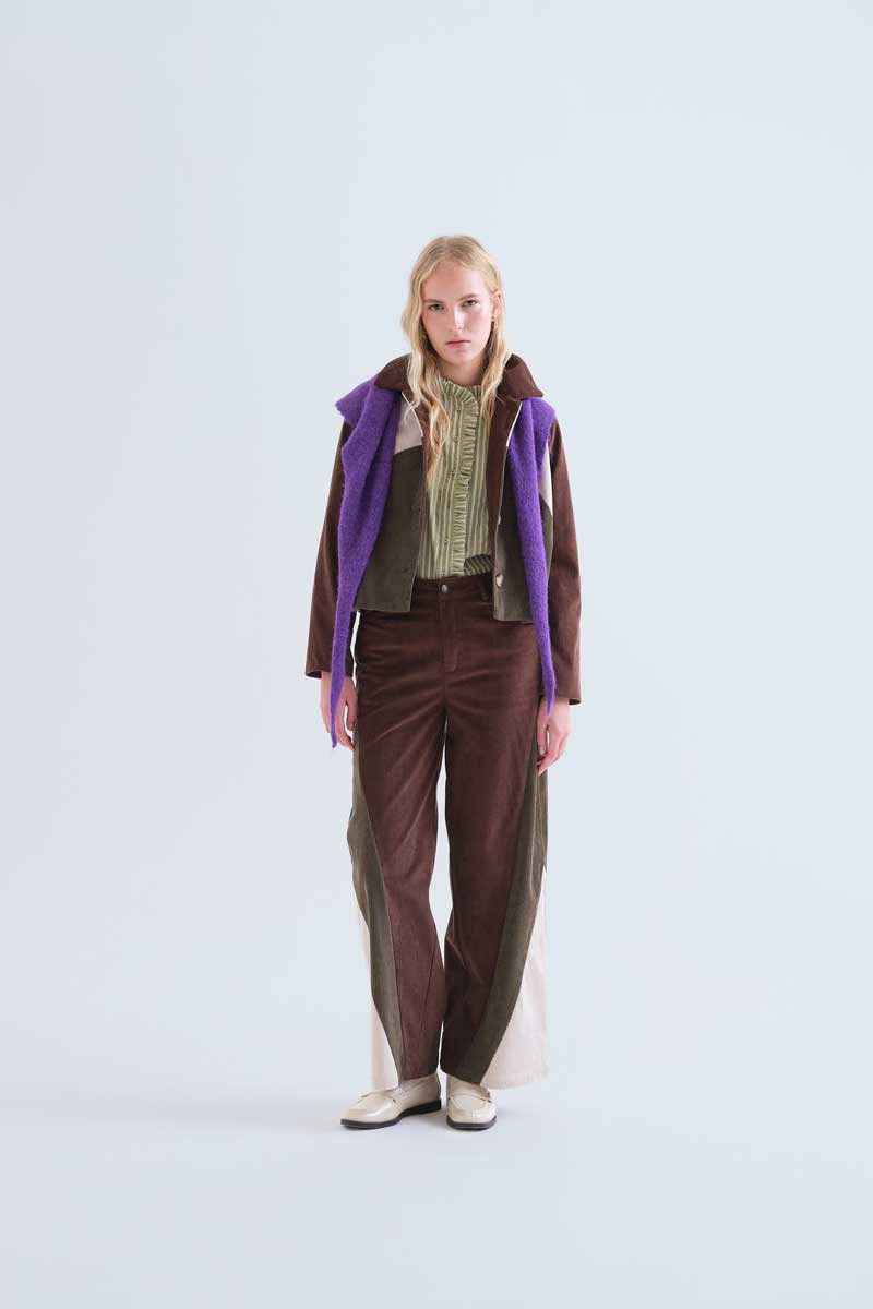 Colour Block Textured Jacket