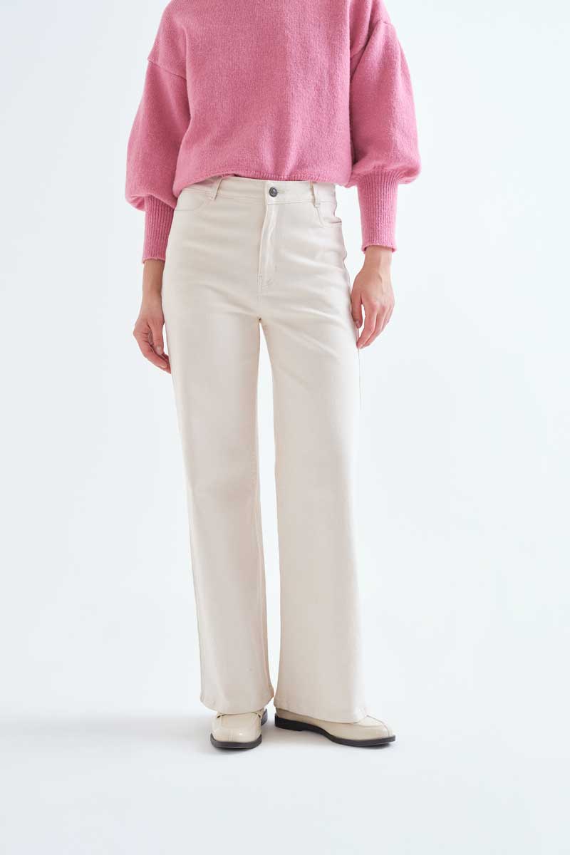 Cream White Trousers