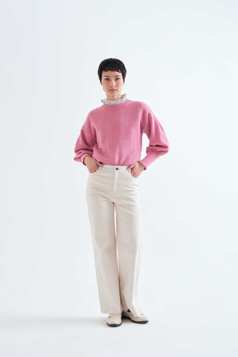 Cream White Trousers