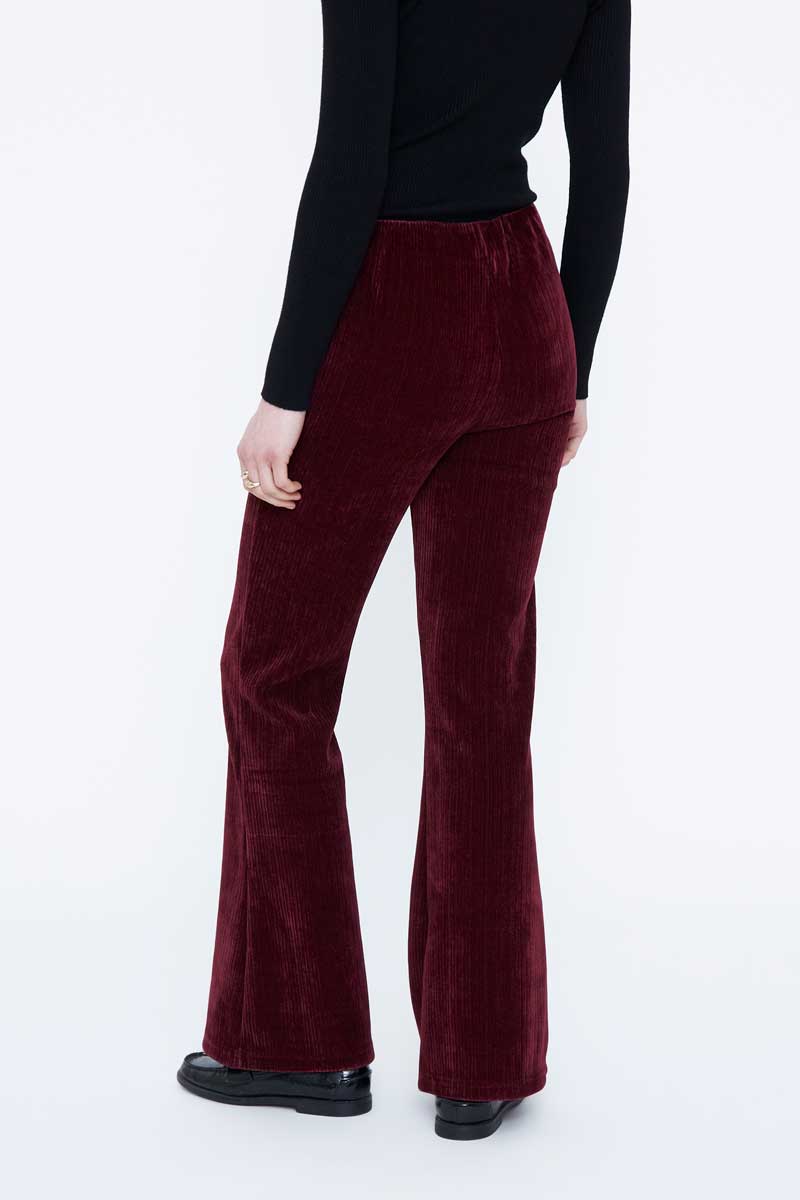 Burgundy Velvet Trousers