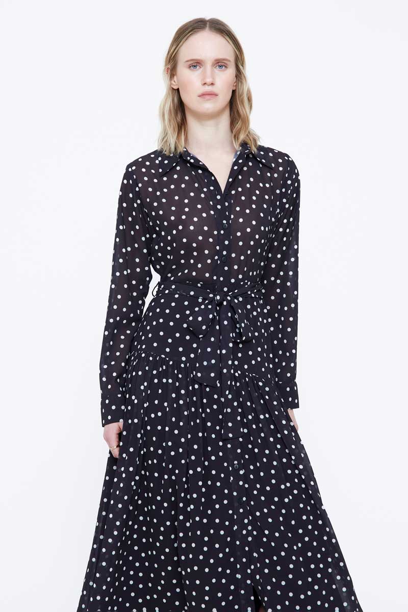 Polka Dot Midi Dress