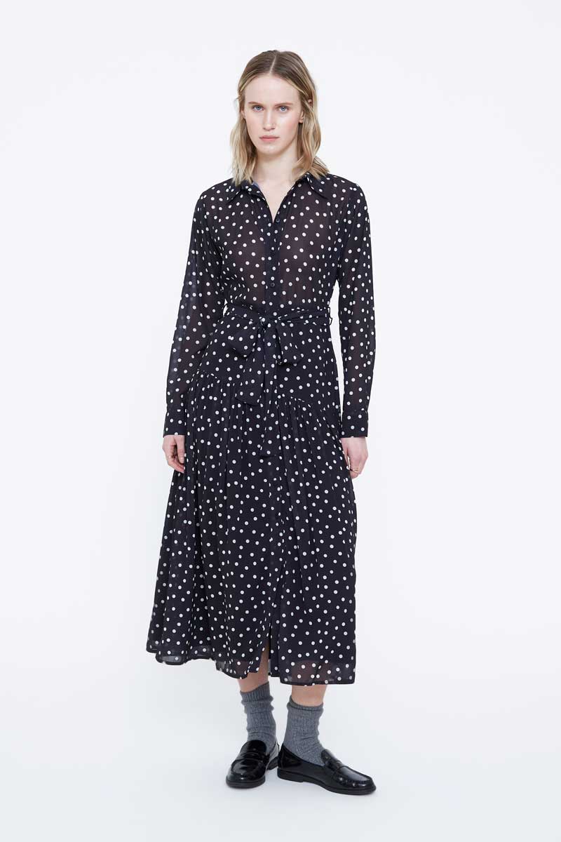 Polka Dot Midi Dress