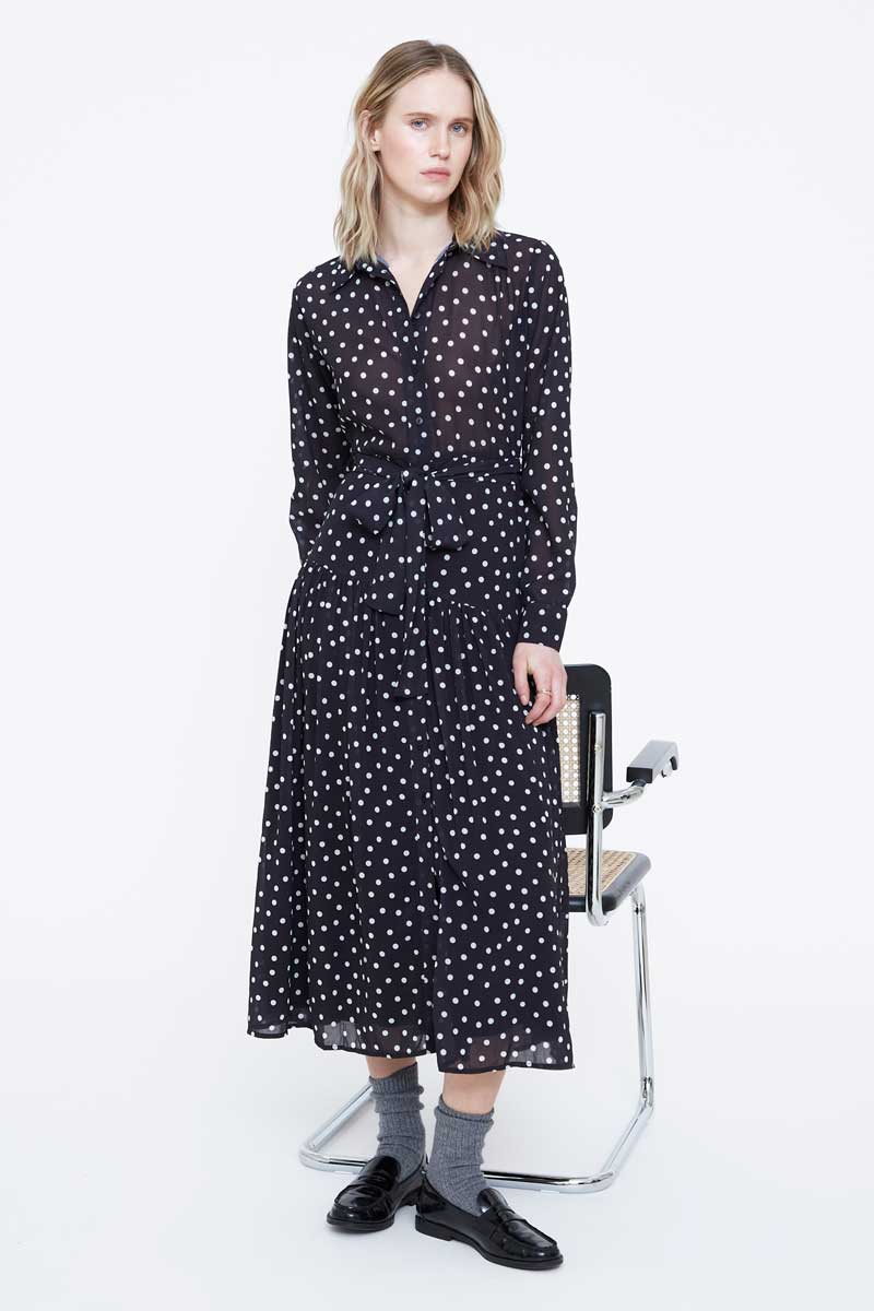 Polka Dot Midi Dress