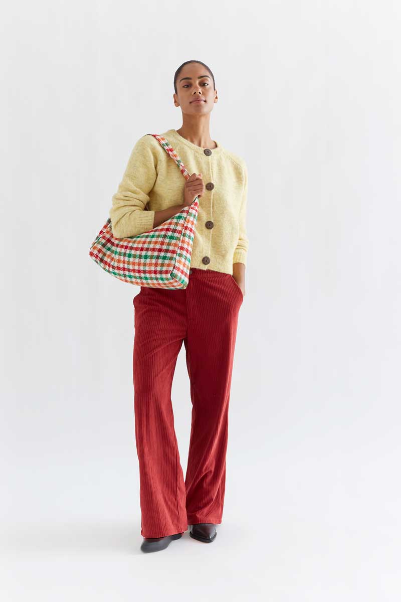 Butter Yellow Button-Front Cardigan