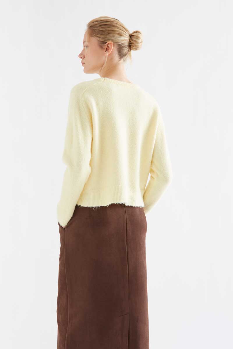 Butter Yellow Wool-Blend Sweater