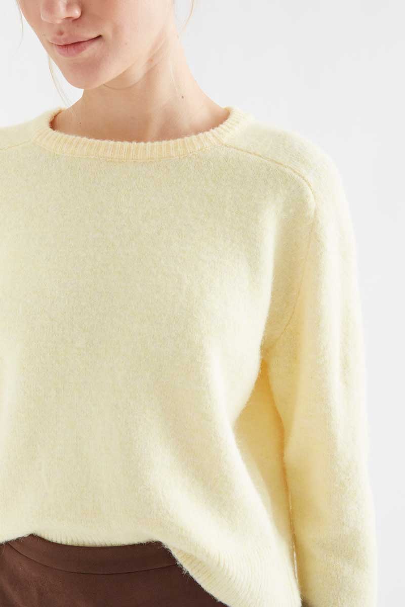 Butter Yellow Wool-Blend Sweater