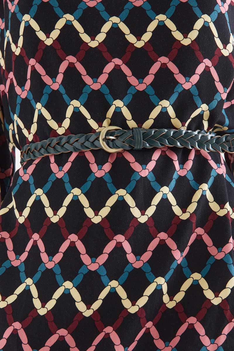 Teal Braided Belt