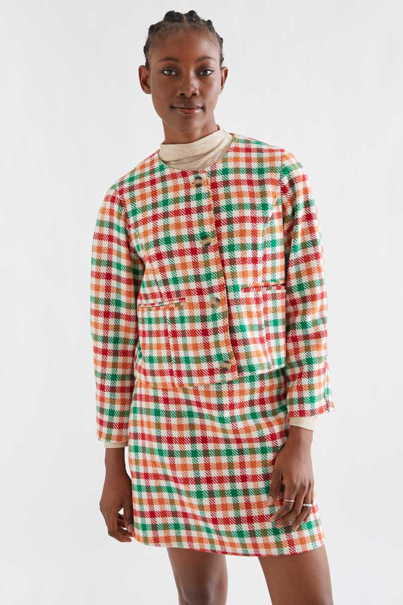 Multicolour Check Jacket