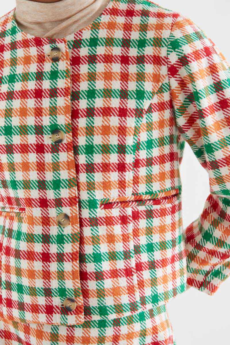 Multicolour Check Jacket