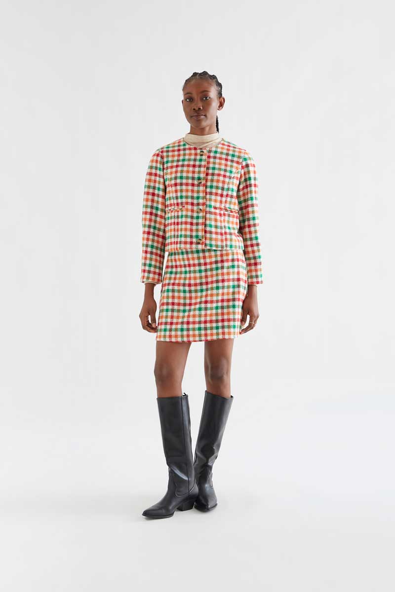 Multicolour Check Jacket