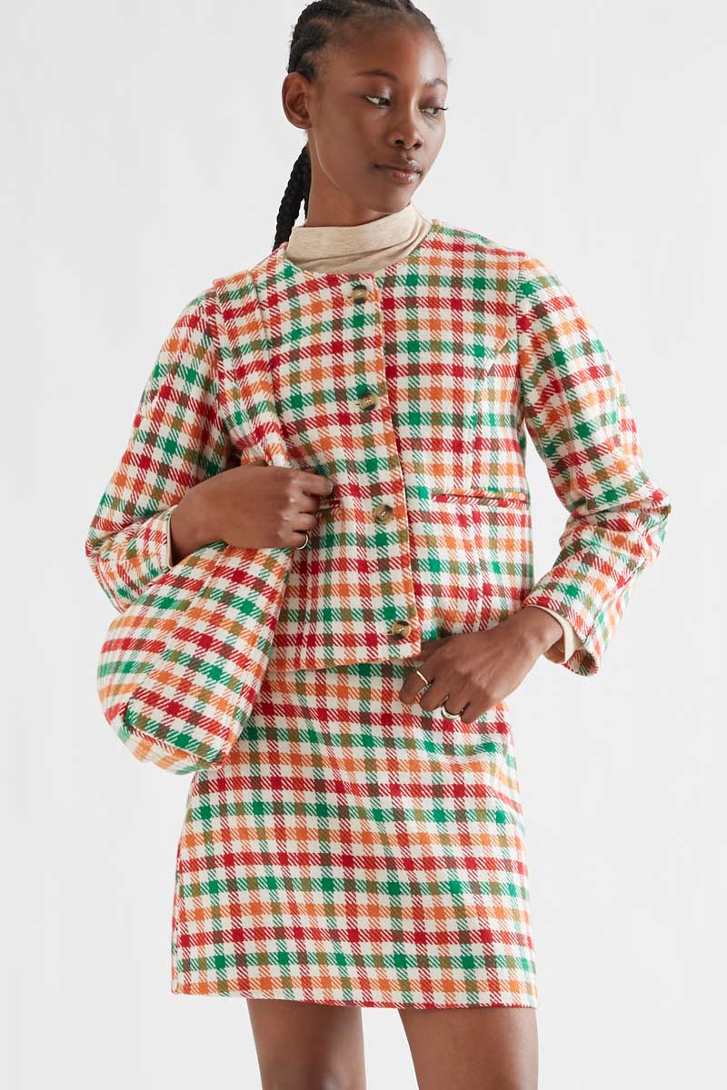 Multicolour Check Jacket