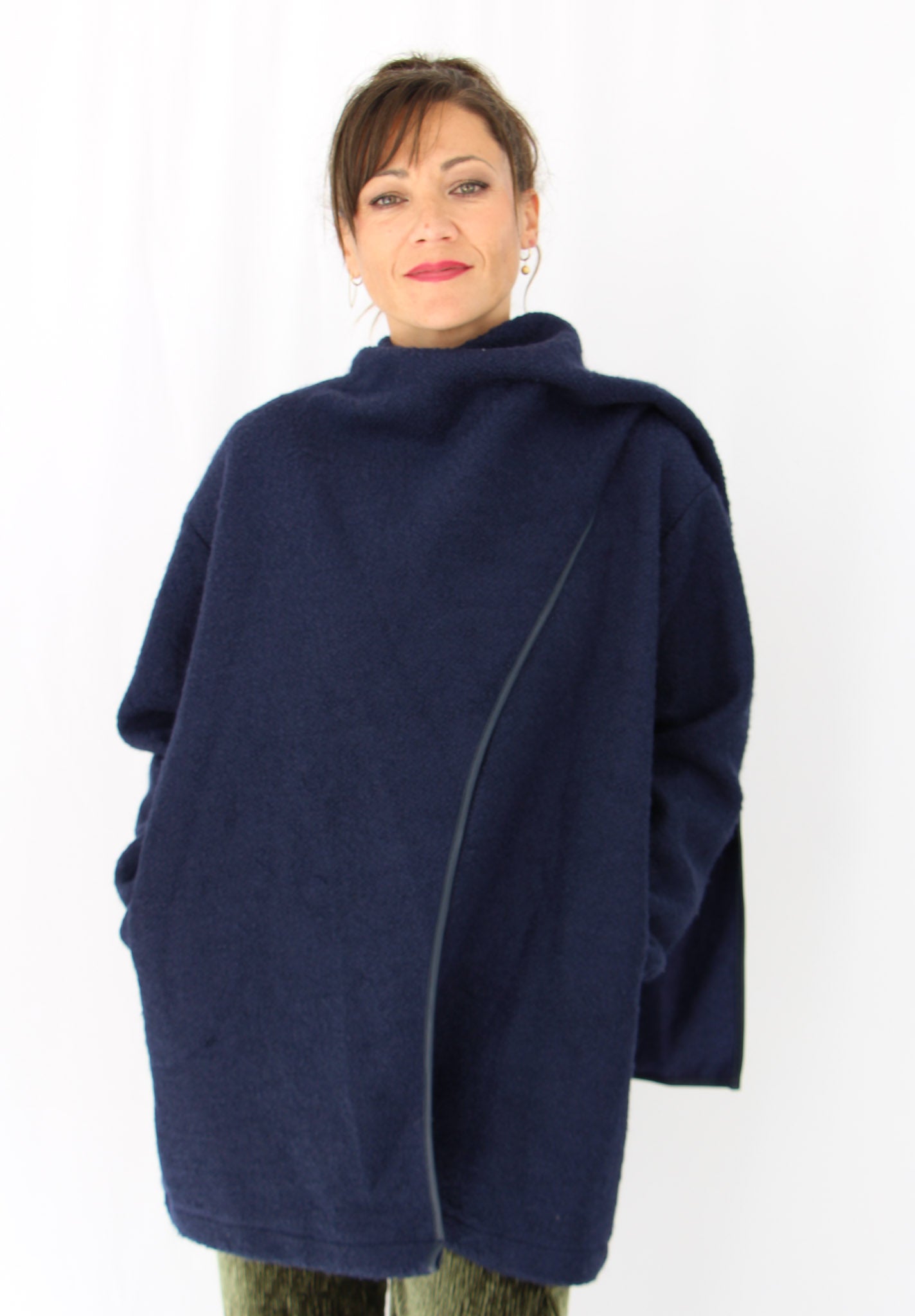 Blue Fleeced Jacket.