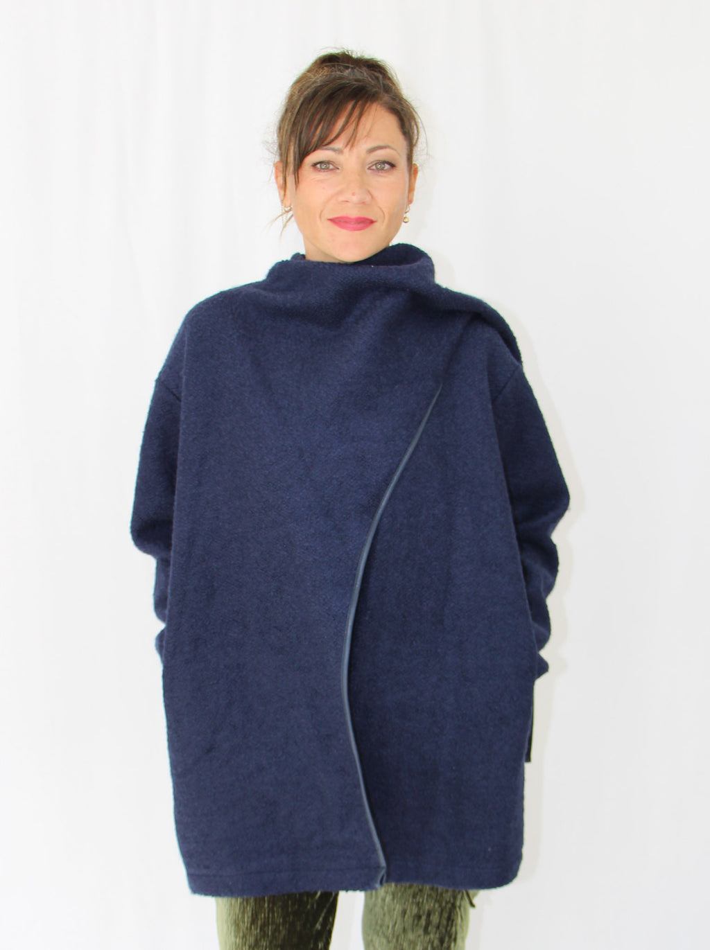 Blue Fleeced Jacket.