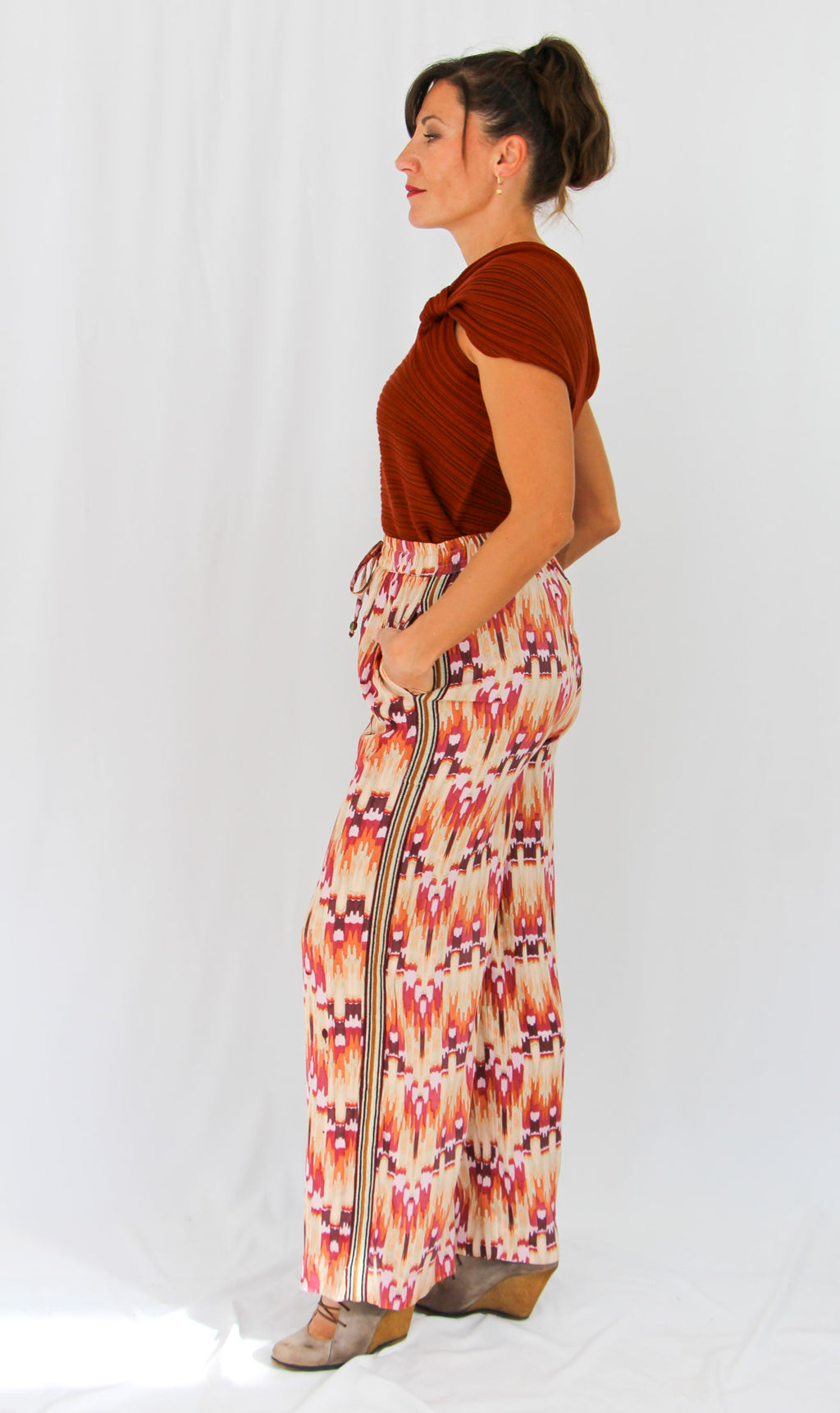 NKN Mosaic Autumn Print Pants.