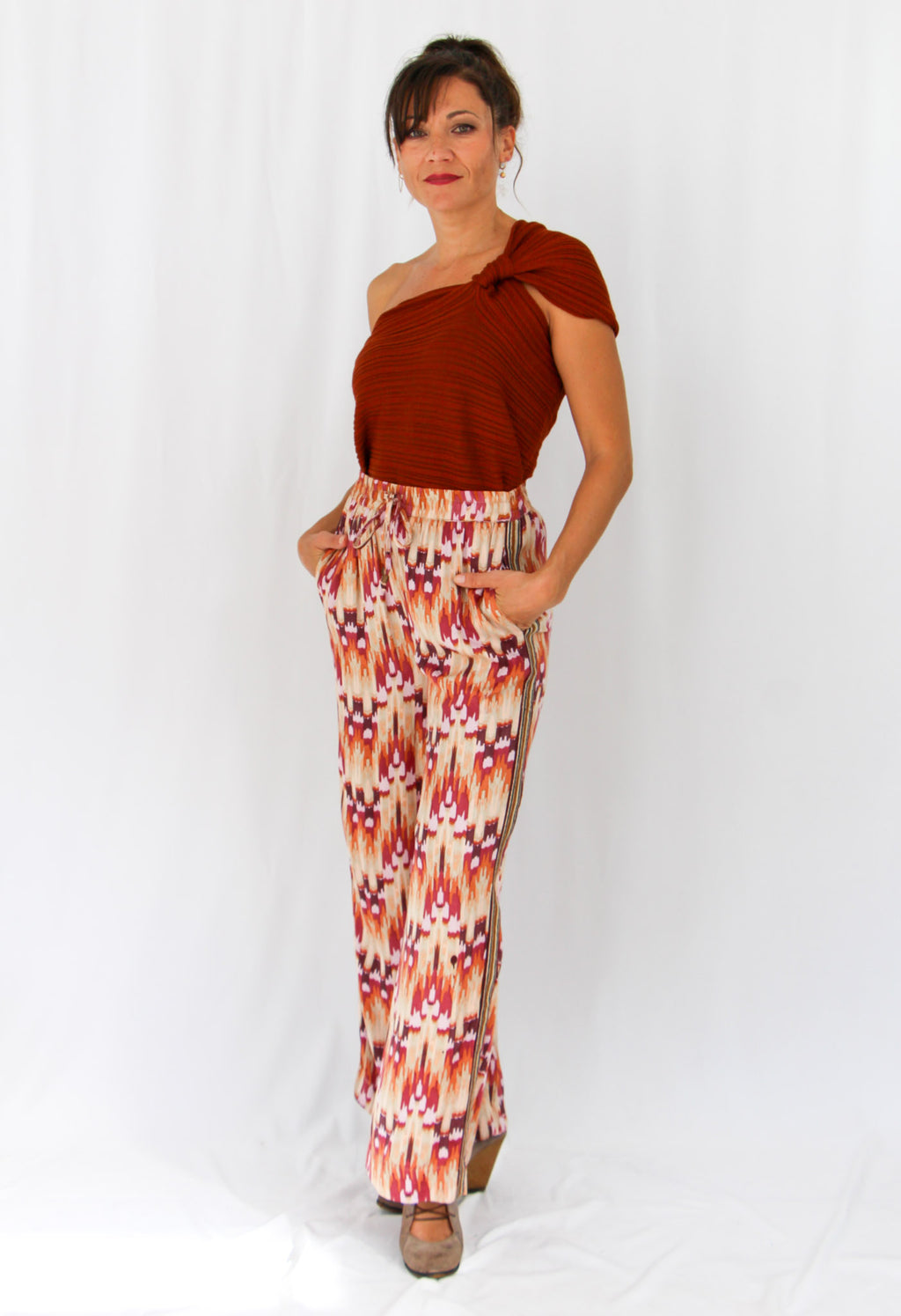 NKN Mosaic Autumn Print Pants.