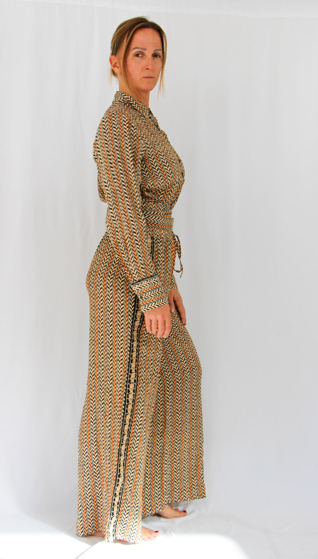 NKN Chevron Print Trousers.