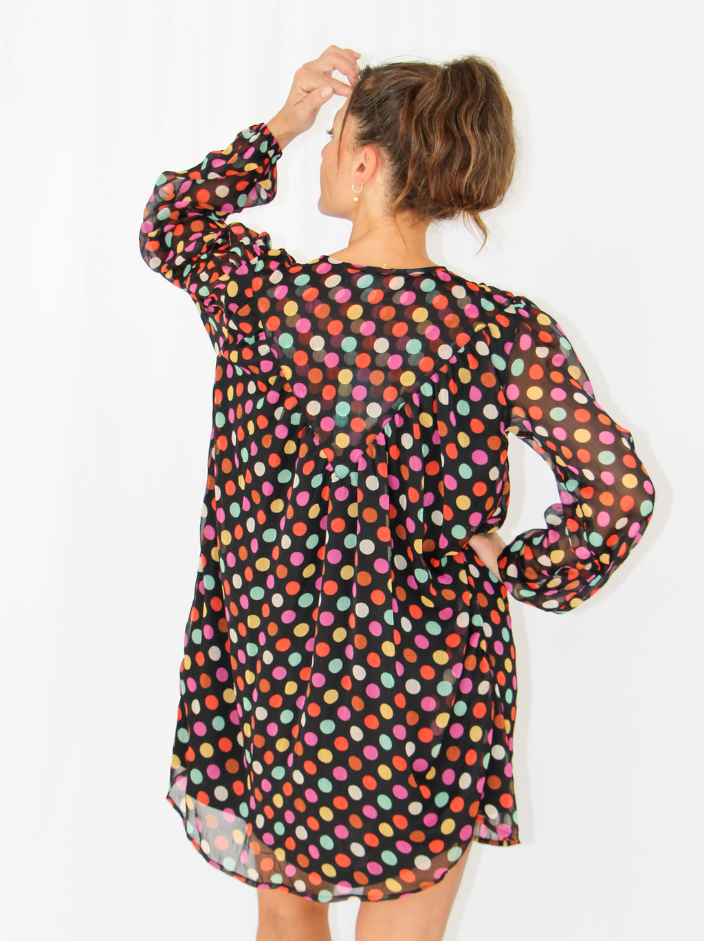 Pokadot Short Dress.