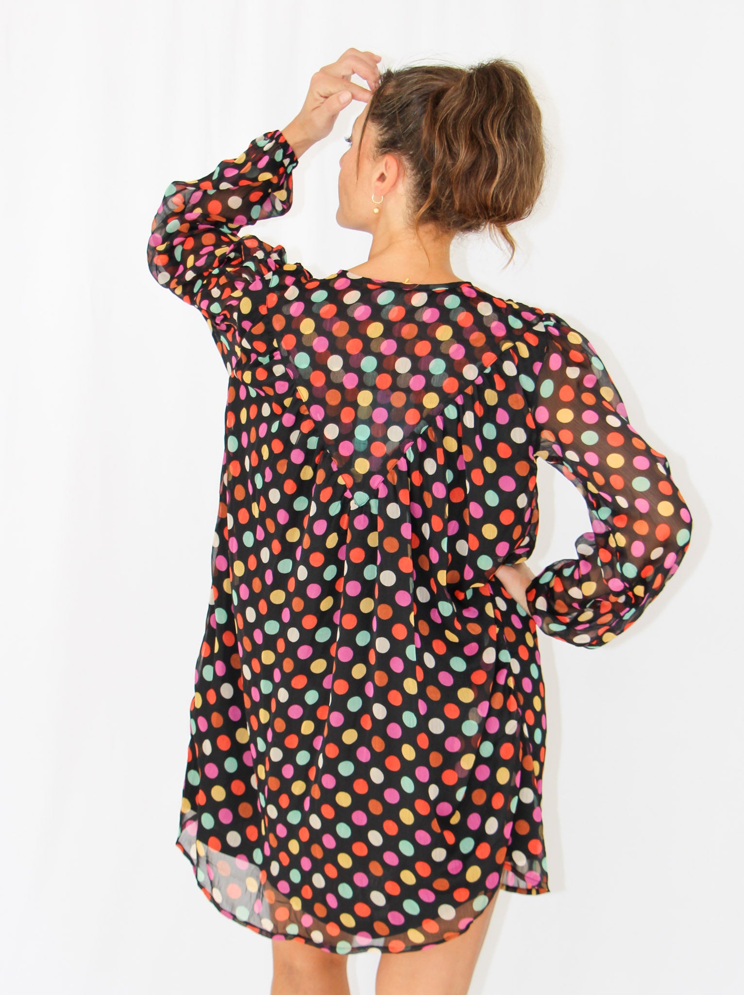 Pokadot Short Dress.