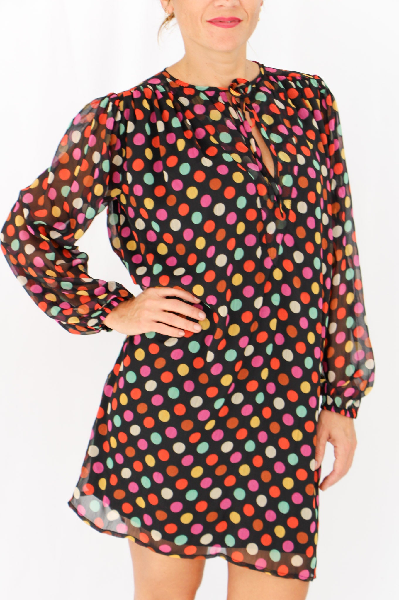 Pokadot Short Dress.