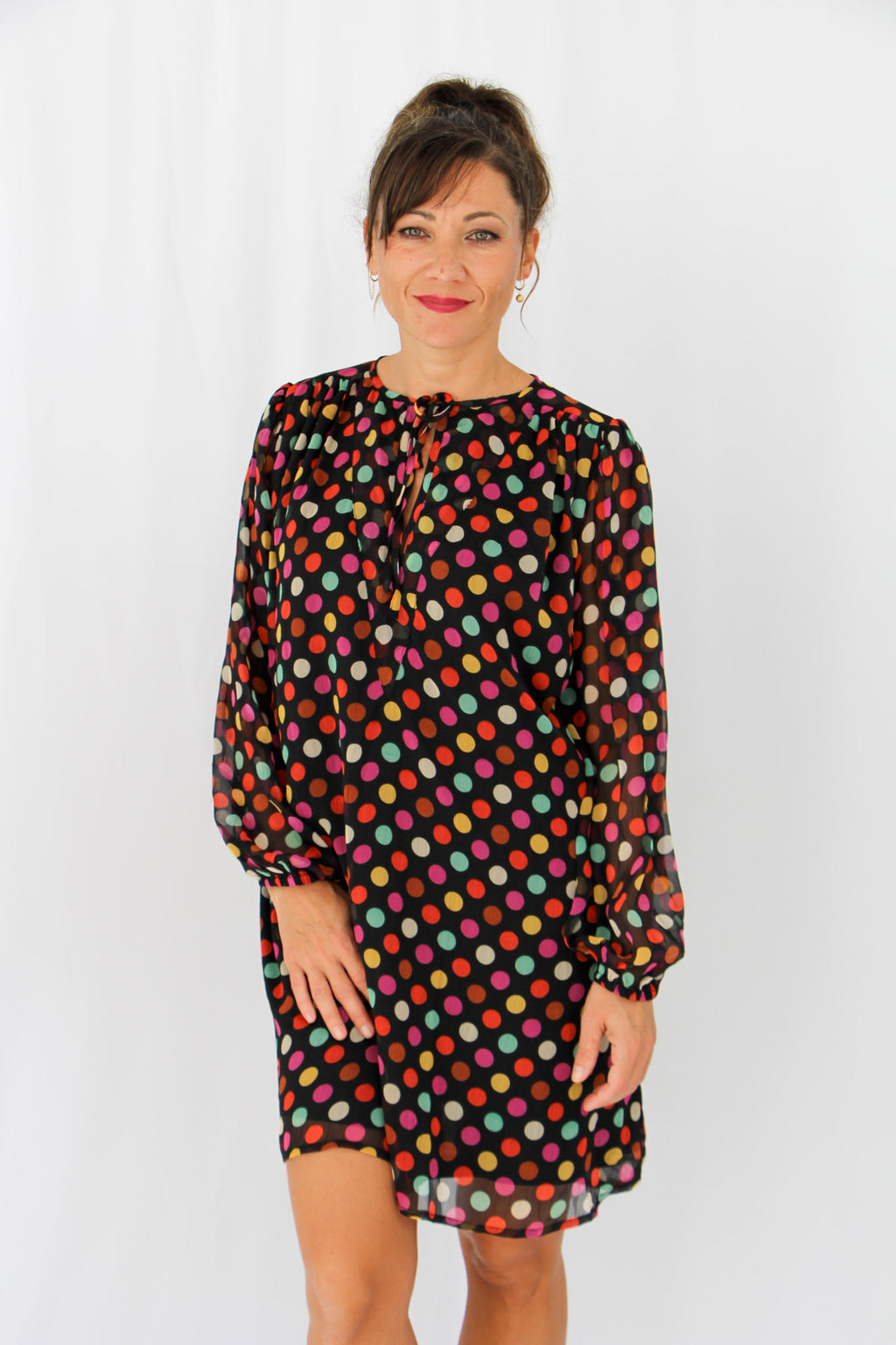 Pokadot Short Dress.